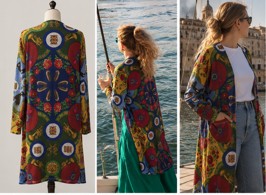 Srbija Bre - Long Knit Cardigan