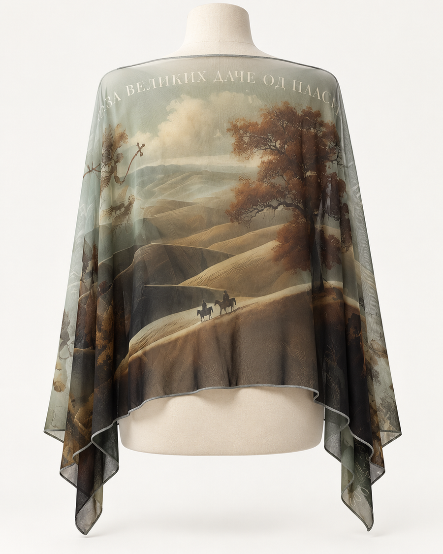 Cer, Traces of Victory - Sheer Shawl