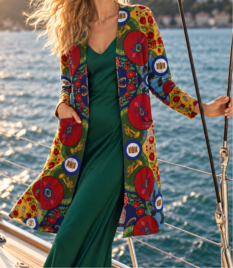 Srbija Bre Long Knit Cardigan by House of Mati
