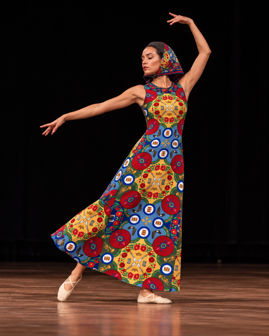 Srbija Bre A-Line Maxi Dress by House of Mati