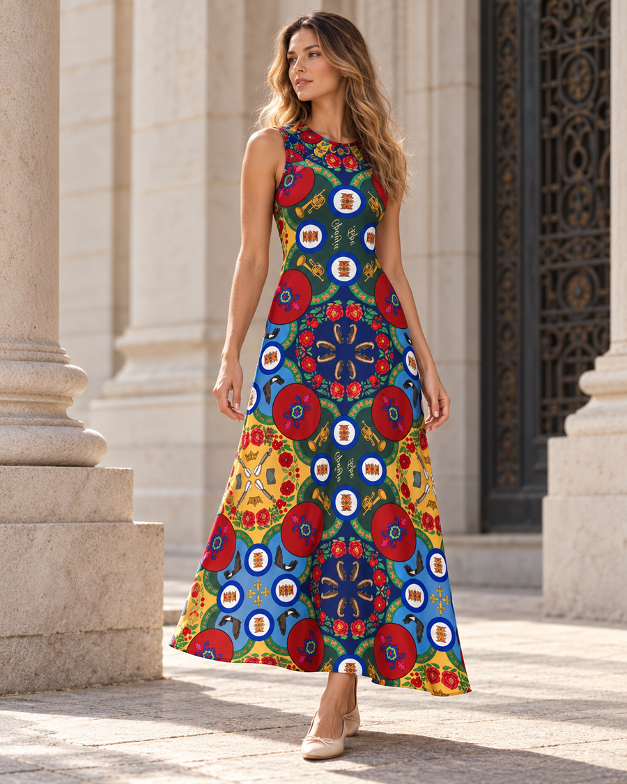 Srbija Bre A-Line Maxi Dress by House of Mati