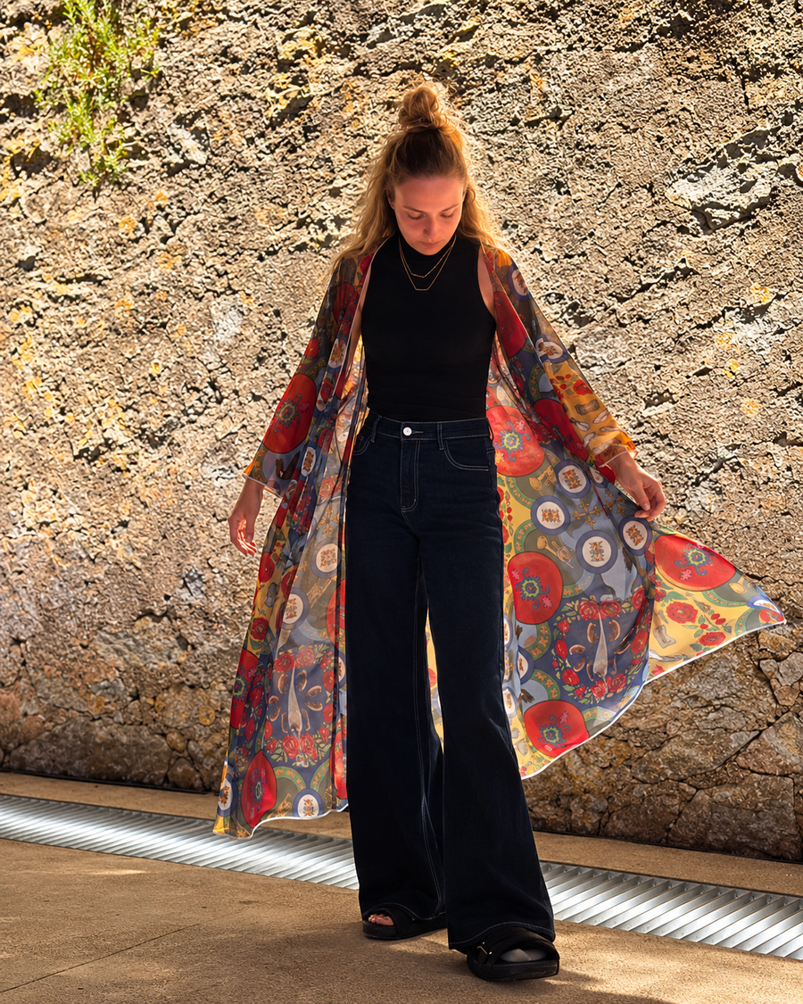 Srbija Sheer Kimono by House of Mati